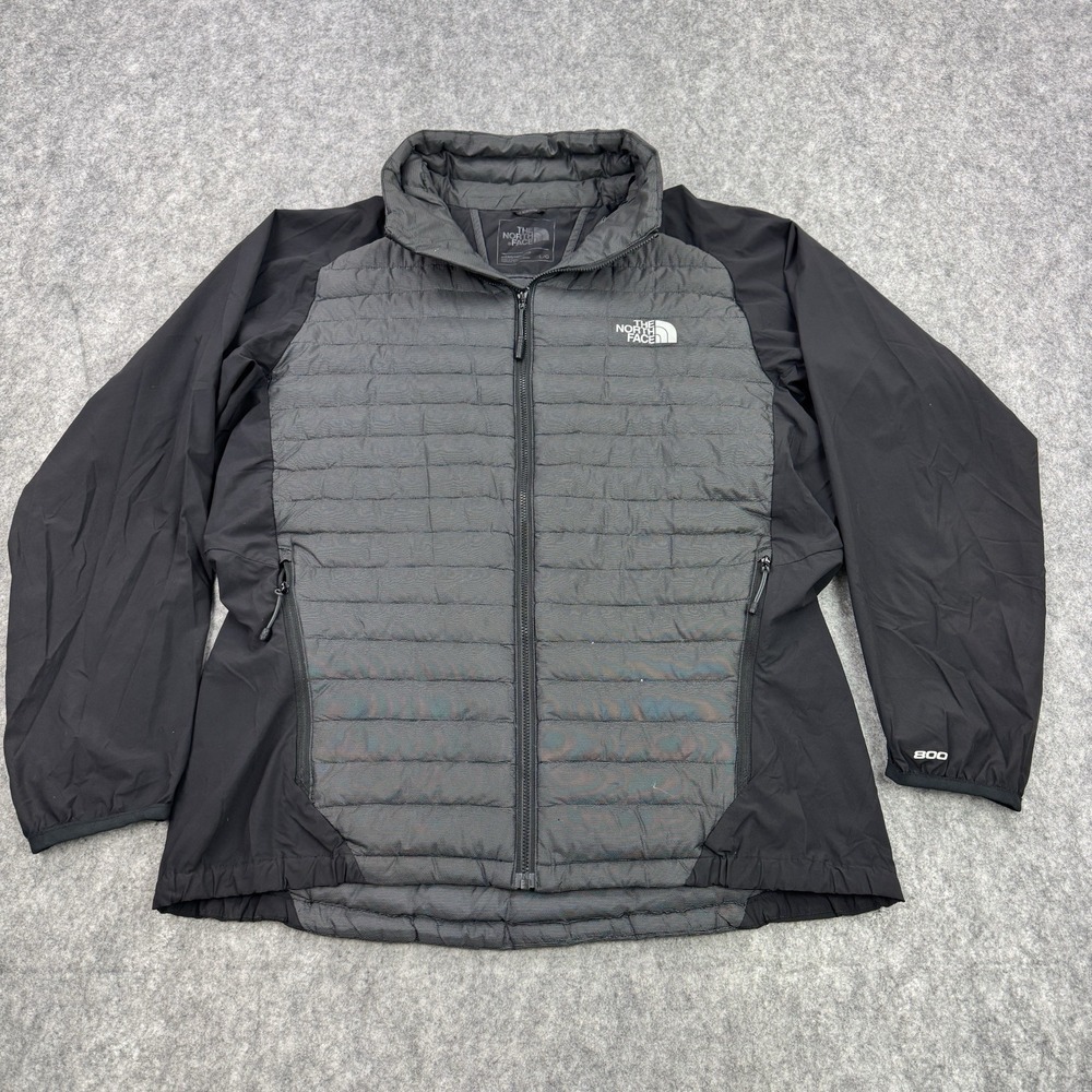 The‎ North Face Jacket Mens Large Black Gray Verto Micro Down 800 Packable